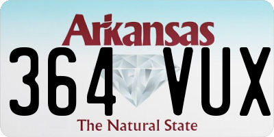 AR license plate 364VUX