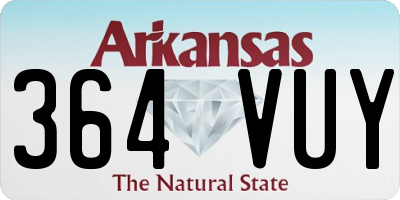 AR license plate 364VUY