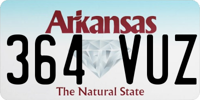 AR license plate 364VUZ
