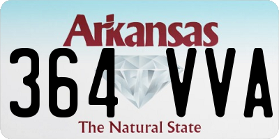 AR license plate 364VVA