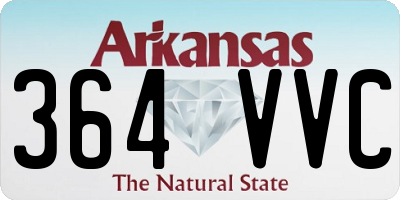 AR license plate 364VVC
