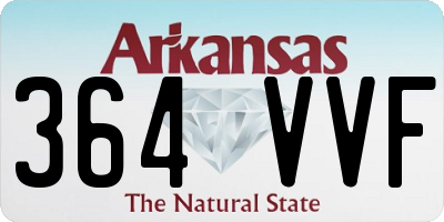 AR license plate 364VVF