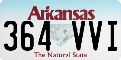 AR license plate 364VVI