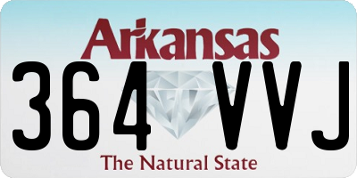 AR license plate 364VVJ
