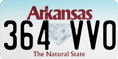 AR license plate 364VVO