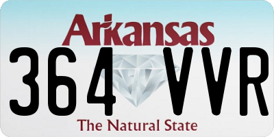 AR license plate 364VVR