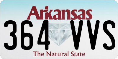 AR license plate 364VVS
