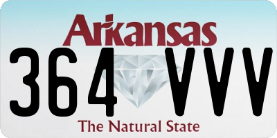 AR license plate 364VVV