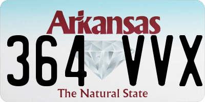 AR license plate 364VVX