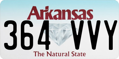 AR license plate 364VVY