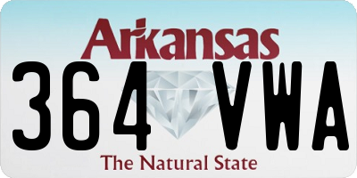 AR license plate 364VWA