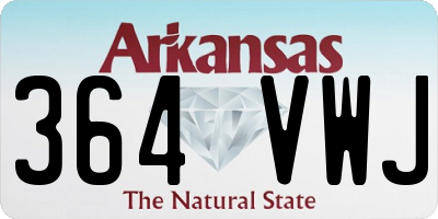 AR license plate 364VWJ