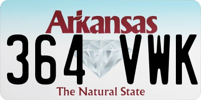 AR license plate 364VWK