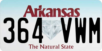 AR license plate 364VWM