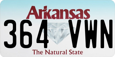 AR license plate 364VWN