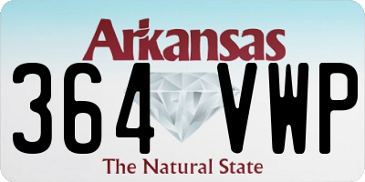 AR license plate 364VWP