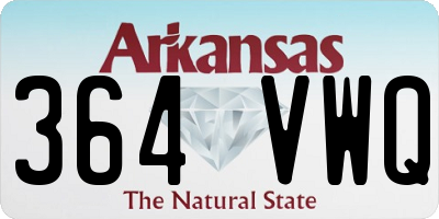 AR license plate 364VWQ