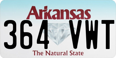 AR license plate 364VWT