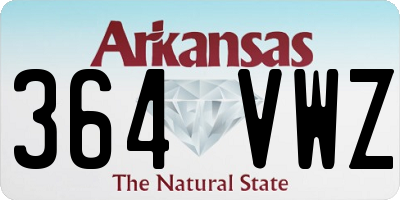 AR license plate 364VWZ