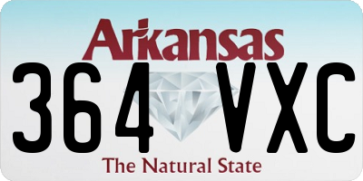 AR license plate 364VXC