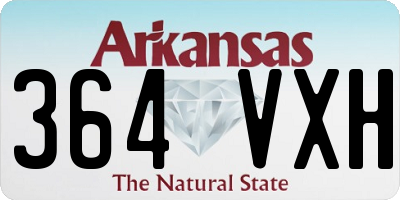 AR license plate 364VXH