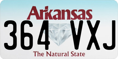 AR license plate 364VXJ