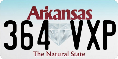 AR license plate 364VXP