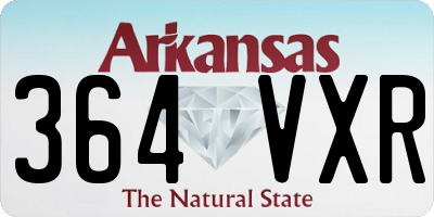 AR license plate 364VXR