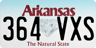AR license plate 364VXS