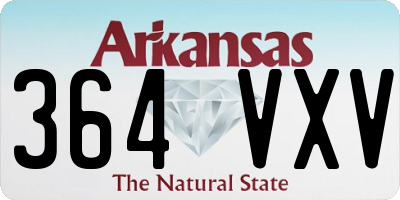 AR license plate 364VXV