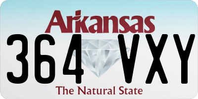 AR license plate 364VXY