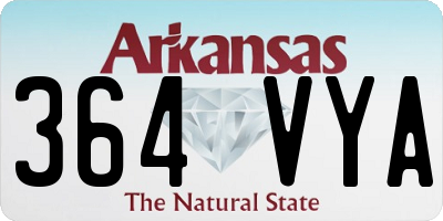 AR license plate 364VYA