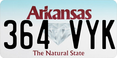 AR license plate 364VYK