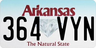 AR license plate 364VYN