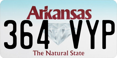 AR license plate 364VYP