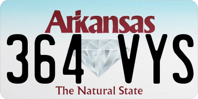 AR license plate 364VYS