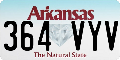 AR license plate 364VYV