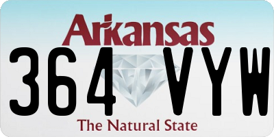 AR license plate 364VYW