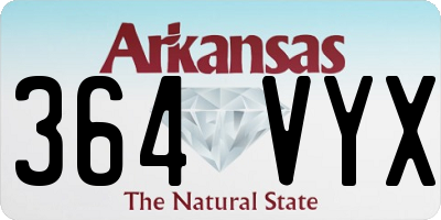 AR license plate 364VYX