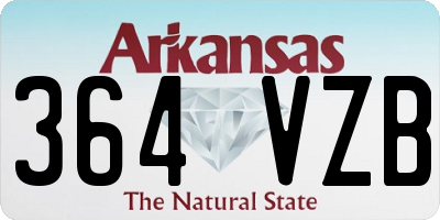 AR license plate 364VZB