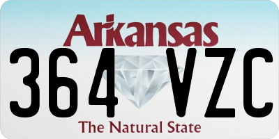 AR license plate 364VZC