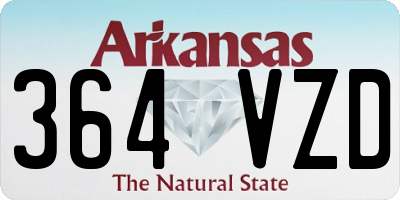 AR license plate 364VZD