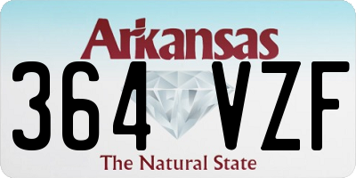 AR license plate 364VZF