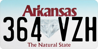 AR license plate 364VZH