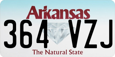AR license plate 364VZJ