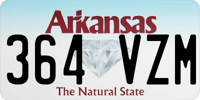 AR license plate 364VZM