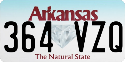 AR license plate 364VZQ