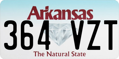 AR license plate 364VZT
