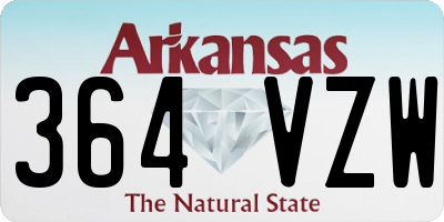 AR license plate 364VZW