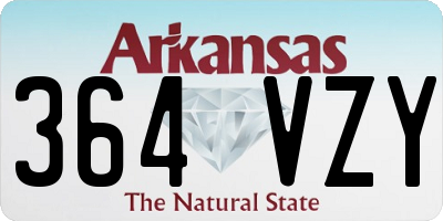 AR license plate 364VZY